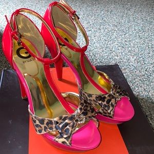 *New* Guess pink and leopard heels 👠